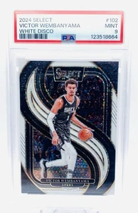 2024-25 Select Victor Wembanyama White Disco #55/75 PSA 9 - Picture 1 of 5