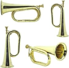Military Scout Cavalry Brass Bugle Vintage British Scout & Army Props Musical