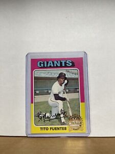 2024 Topps Heritage 1975 Stamped Buy Back #425 Tito Fuentes Giants EX-EXMT
