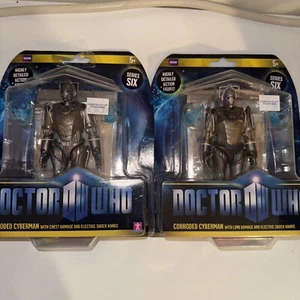 Doctor Who The Eleventh Dr Action Figure Series 6 Corroded Cyberman Lot Set Of 2 - Picture 1 of 9
