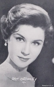 Pat Crowley 1960's Vintage Arcade Card Tv Actress 50s to 90s was in EVERYTHING! - Picture 1 of 1