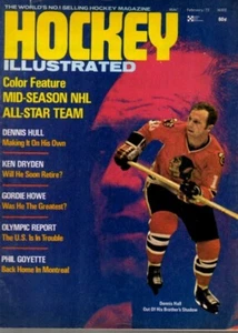 1972 Hockey Illustrated magazine Dennis Hull, Chicago Blackhawks, Ken Dryden VG - Picture 1 of 8
