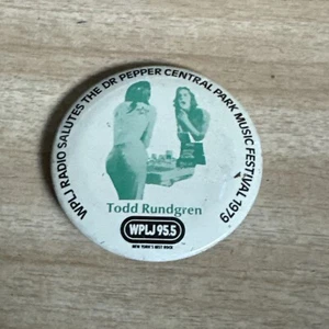 VINTAGE 1979 Todd Rundgren concert 2 1/4" BUTTON PINBACK PIN BADGE - Picture 1 of 2