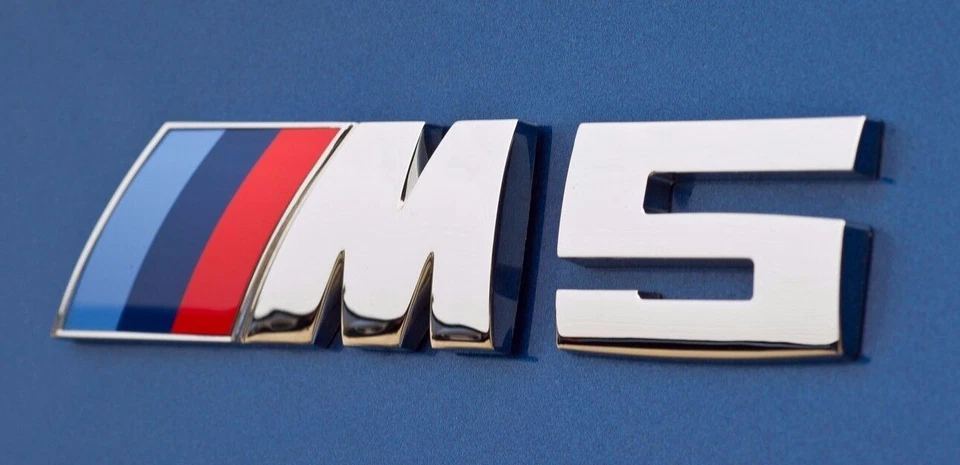 BMW F10 M5 Genuine Rear Trunk Emblem "M5" Lettering Decal Badge NEW 2011-up - Image 1 of 1