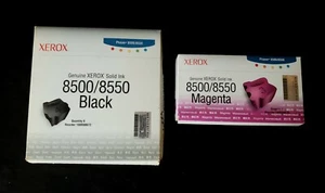 NEW 9 Genuine Xerox 108R00672 Black 108R00670 Magenta Solid Ink Phaser 8500 8550 - Picture 1 of 7