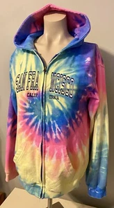 DREAMSICLES NEON RAINBOW TIE-DIE SAN FRANCISCO CA HOODIE SWEATSHIRT YOUTH XL - Picture 1 of 5