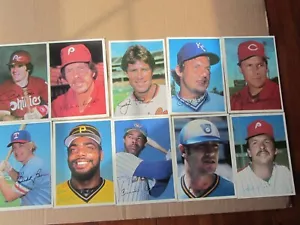 Lote 10-5x7 tarjetas de béisbol Mike Schmidt, Pete Rose, Brett, Palmer, Seaver y más - Imagen 1 de 7