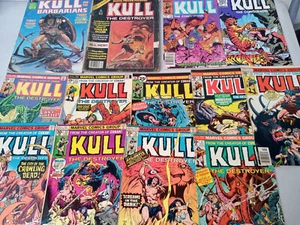Kull Conqueror Destroyer Barbarians Marvel Vintage Comic Books BIG LOT 70s - Picture 1 of 8