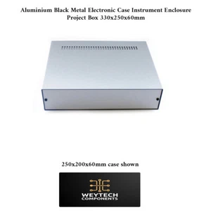 HQ 330x250x60mm Electronics Enclosure Box Metal Project Case Instrument Housing - Picture 1 of 6
