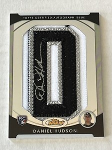 Daniel Hudson 2010 Topps Finest Letter Patch RC Auto SP /217 Chicago White Sox🔥