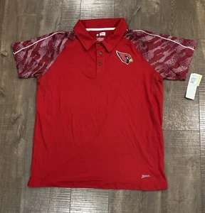 Arizona Cardinals Equipo NFL Ropa Campo Polo Para Hombre L Rojo Estampado Víbora F1 - Imagen 1 de 6