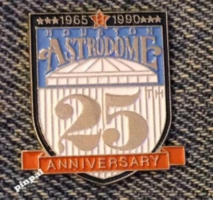 Prendedor de solapa Houston Astrodome 1990 ~ 25 aniversario ~ Astros ~ MLB ~ béisbol - Imagen 1 de 2