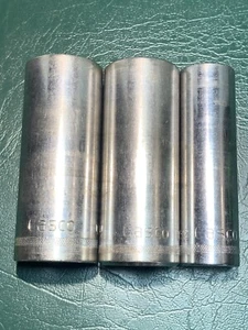 Easco | Deep well Socket | 1/2" Drive | 12 Point | Lot of 3 - Picture 1 of 9