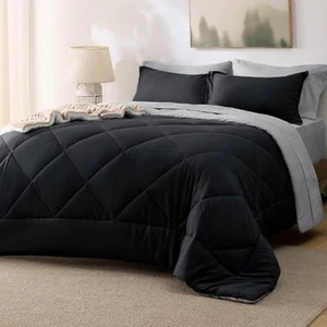 Full Size 7 Pieces Reversible Comforter Set Full Bed in a Bag Bedding Sets - Picture 1 of 7