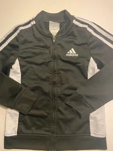 Adidas Unisex 3-Stripes 2piece tracksuit set, black with white stripes sz 5 - Picture 1 of 12