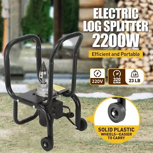 Electric Log Splitter Firewood Splitter 220V 2200W 7 Ton Splitting Power - Picture 1 of 13