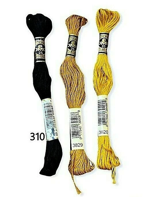 "DMC 117-310 Mouline Stranded Cotton Six Strand Embroidery Floss Thread, Black, 8.7-Yard"