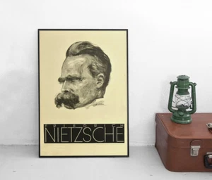 Poster Friedrich Nietzsche Nihilismus Philosophie Plakat Kunstdruck - Bild 1 von 3