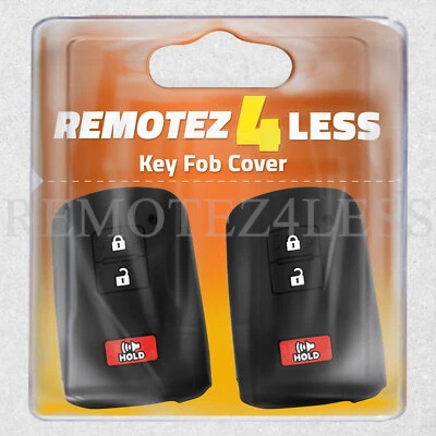 2 Key Fob Cover for 2016 2017 Toyota Prius V Remote Case Rubber Skin Jacket - Imagem 1 de 4