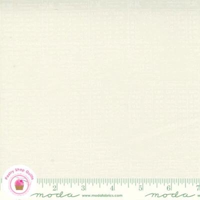 Moda CELESTIAL 1763 31 Cream on Cream Text ZEN CHIC Quilt Fabric - Image 1 of 4