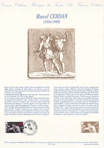 Document Philatélique 1er Jour : 39 1991 - Marcel Cerdan Boxeur - Picture 1 of 1