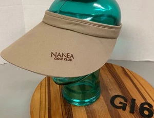 NICE VINTAGE NANEA GOLF CLUB VISOR LIGHT BROWN USA MADE VGC G16 - Picture 1 of 3