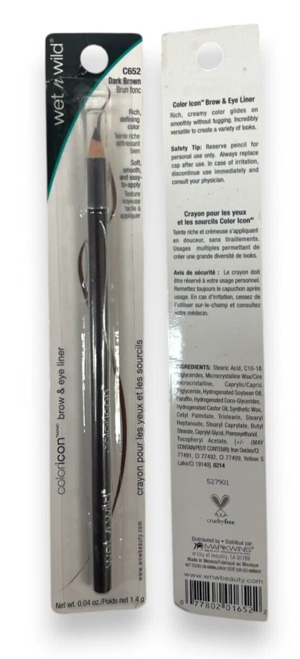 Wet n Wild Brow & Eye Liner (0.04oz/1.4g/Dark Brown) Lot Of 2 As Seen In Pics - Image 1 of 1