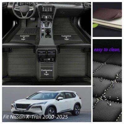 Alfombrillas para auto Nissan X-Trail 2000-2025 forro de carga automático alfombras hechas a mano Foto 1 de 4