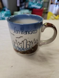 TAZA MICO SAN FRANCISCO Coleccionable Golden Gate Puente Gaviota Horizonte Vela VT - Imagen 1 de 4