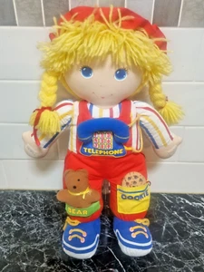 Muñeco de peluche Amtoy juguete Teach Me juguete de aprendizaje American Greeing 18" vintage 1984 - Imagen 1 de 20