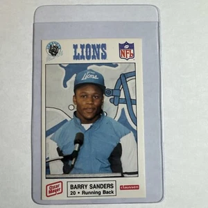 BARRY SANDERS RC ~ 1989 Oscar Mayer Detroit Lions Police #11  ~ Rookie HOF - Picture 1 of 2