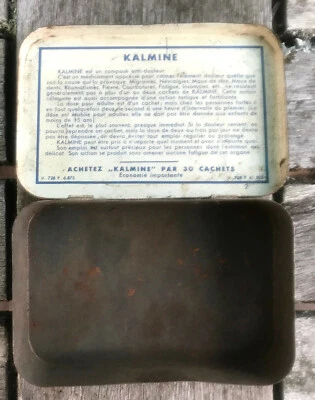 ANCIENNE BOITE PUBLICITAIRE MEDICAMENT KALMINE - Photo 1/2