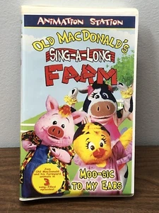 RARE 1983 Animation Station Old MacDonalds Sing-A-long Farm DIC 2003 VHS - Picture 1 of 5