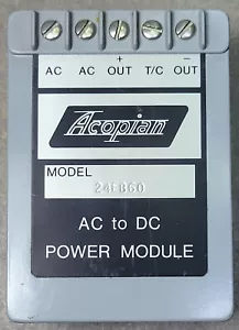 ACOPIAN 24EB60 AC-DC regulado lineal, 120VAC a 24VDC - Imagen 1 de 9