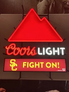 New Coors Light USC College Football Animated LED Beer Sign Neo neon bar Light - Picture 1 of 9