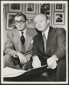 Songwriter Irving Berlin Conductor Kostelanetz 1955 Original Candid Photo - Picture 1 of 2