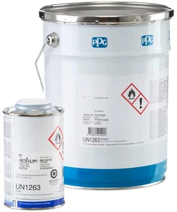 Vernice poliuretani Sigmafast 210HS Pitture calcestruzzo metallo argento RAL 4 L - Foto 1 di 12