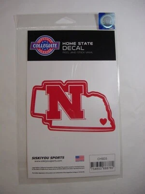 NEW - SISKIYOU SPORT HOME STATE DECAL - NEBRASKA UNIVERSITY - Image 1 of 2