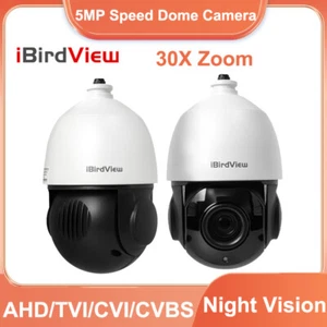 Cámara nocturna 30X 4"" zoom 4 en 1 velocidad domo 5MP AHD/TVI/CVI/CVBS PTZ IR IR IR80m IP66 - Imagen 1 de 13