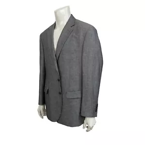 Lauren Ralph Lauren Men's 48R Herringbone Sport Coat Blazer Jacket Gray - Picture 1 of 12
