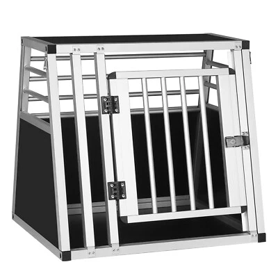 EUGAD Alu Hundetransportbox Hundebox Reisebox Autobox für große Hunde 60x55x50cm - Bild 1 von 4