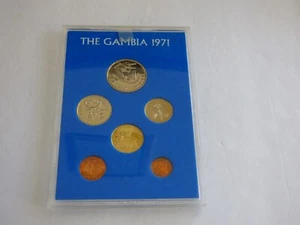 1971 First Decimal Coinage of The Gambia 6-Coin Set - Picture 1 of 2
