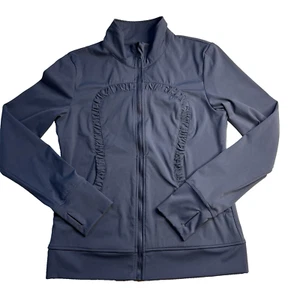 Lululemon Lightweight Athletic Blue Women Jacket Unsized Full Zip Gym Everyday - Picture 1 of 7