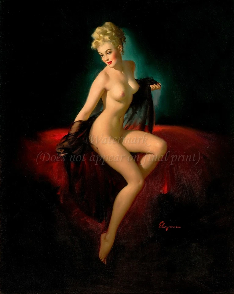 GIL ELVGREN Pin-Up Poster or Rolled Canvas Print "Vision of Beauty" #23 - Image 1 of 1