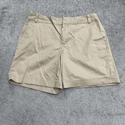 Pantalones Cortos Brooks Brothers Chino Caqui Para Mujer 12 Marrón Tiro Alto Algodón Informal 34x7 Foto 1 de 4