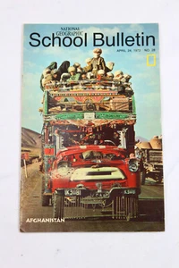 National Geographic School Bulletin April 24 1972 Afghanistan Woodpeckers Chi - Imagen 1 de 1