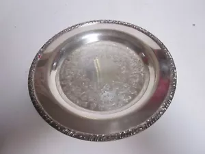 VINTAGE OMEIDA HENLEY TUDOR PLATE ENGLISH STYLE ROUND SERVING TRAY PLATTER - Picture 1 of 4