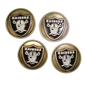 Marcadores de pelotas de golf Oakland/Las Vegas Raiders (juego de 4) - Imagen 1 de 1