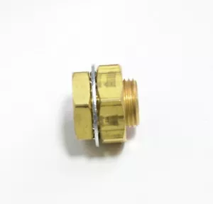 1/4" NPT x 31/32" Bulkhead Fitting Terminal Bolt Brass Female Short Air Fasparts - Picture 1 of 6