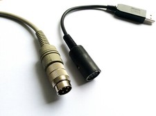 tinkerBOY IBM Terminal Keyboard 240 Degree, 5Pin to USB Soarer's Vial QMK